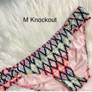 M VS Victoria’s Secret Colorful Geometric Knockout Bikini Bottom